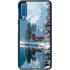 Samsung Galaxy A7 Case Hülle - Winter 25 Winter house forest day
