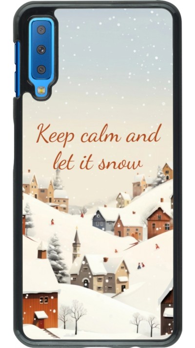 Samsung Galaxy A7 Case Hülle - Winter 25 Winter Keep calm and let it snow