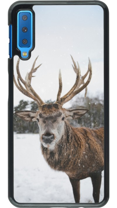 Samsung Galaxy A7 Case Hülle - Winter 25 Winter reindeer