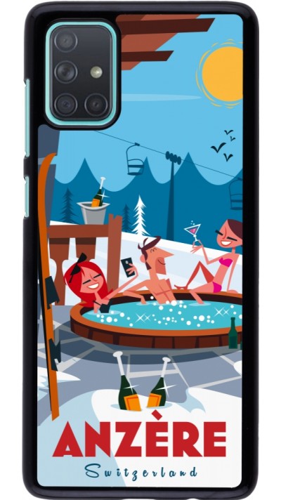 Samsung Galaxy A71 Case Hülle - Anzère Mountain Jacuzzi