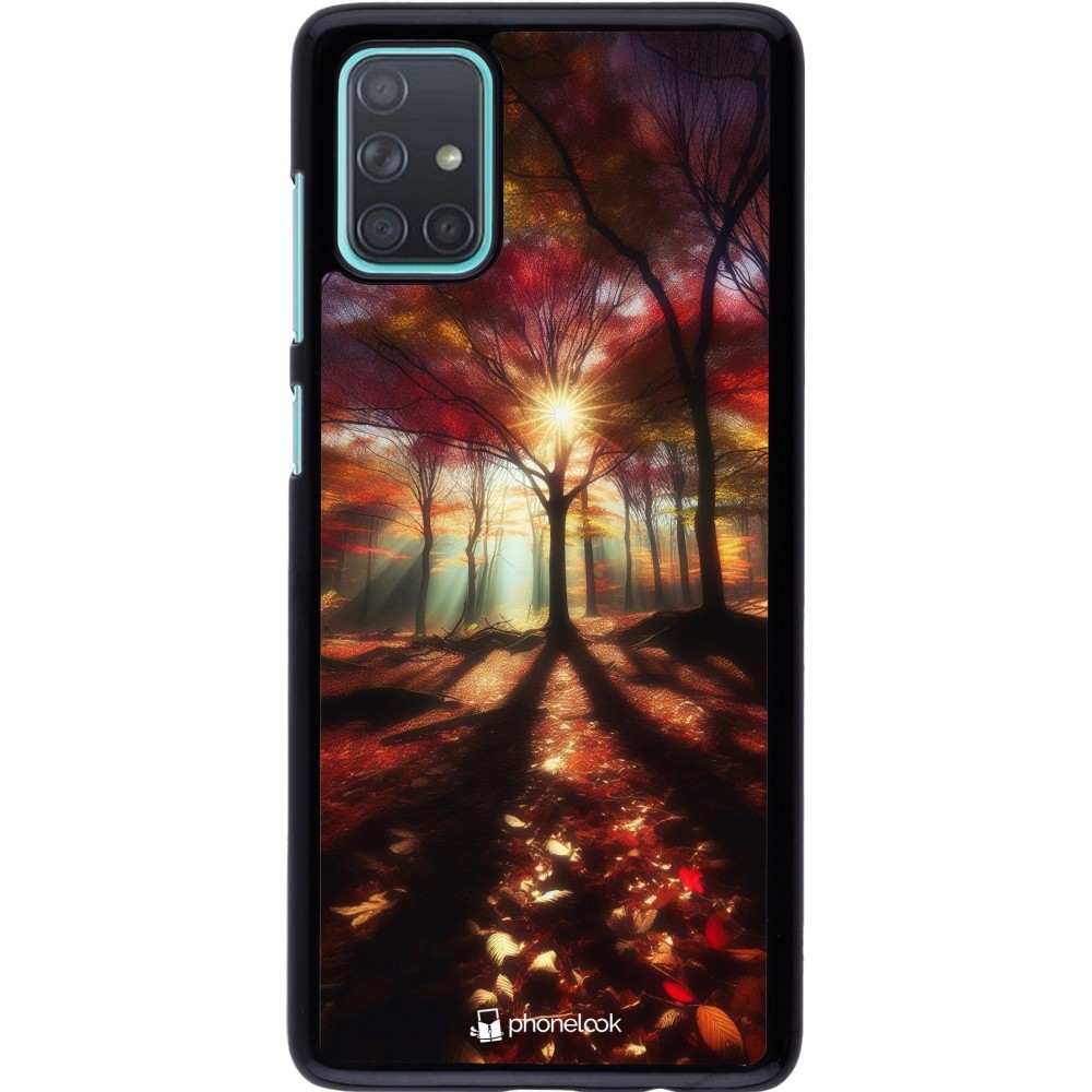 Samsung Galaxy A71 Case Hülle - Herbstlicher goldener Glanz