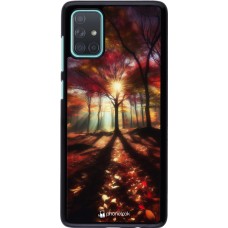 Samsung Galaxy A71 Case Hülle - Herbstlicher goldener Glanz
