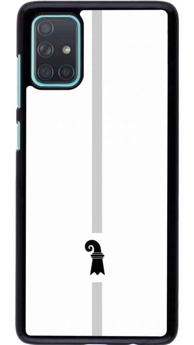 Samsung Galaxy A71 Case Hülle - Kanton BS weiss