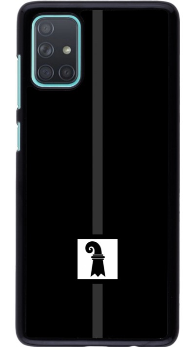 Samsung Galaxy A71 Case Hülle - Kanton BS schwarz