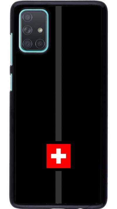 Samsung Galaxy A71 Case Hülle - Kanton CH schwarz