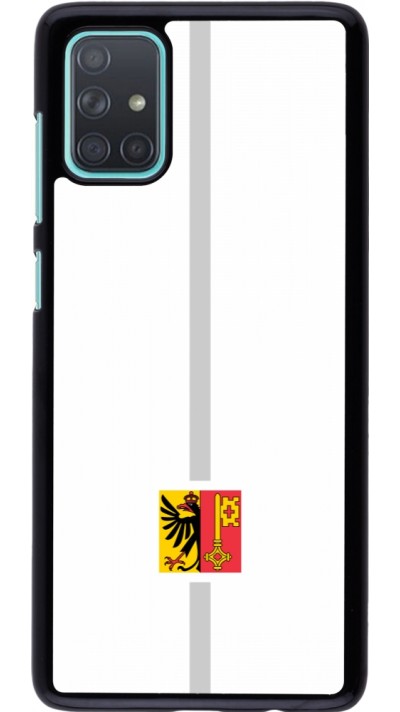 Samsung Galaxy A71 Case Hülle - Kanton GE weiss