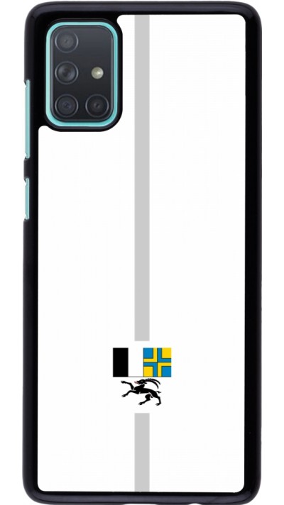 Samsung Galaxy A71 Case Hülle - Kanton GR weiss