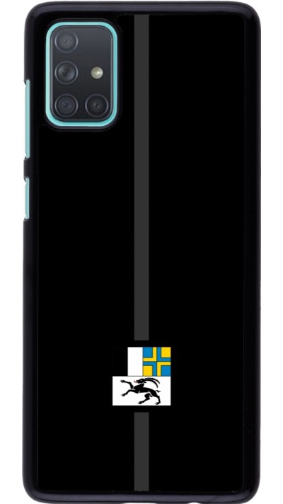 Samsung Galaxy A71 Case Hülle - Kanton GR schwarz