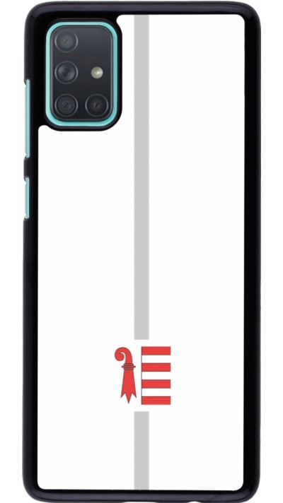 Samsung Galaxy A71 Case Hülle - Kanton JU weiss