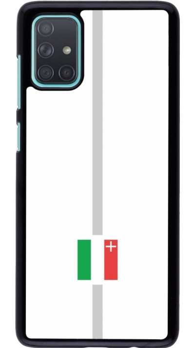 Samsung Galaxy A71 Case Hülle - Kanton NE weiss