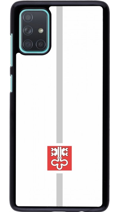 Samsung Galaxy A71 Case Hülle - Kanton NW weiss