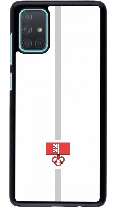 Samsung Galaxy A71 Case Hülle - Kanton OW weiss