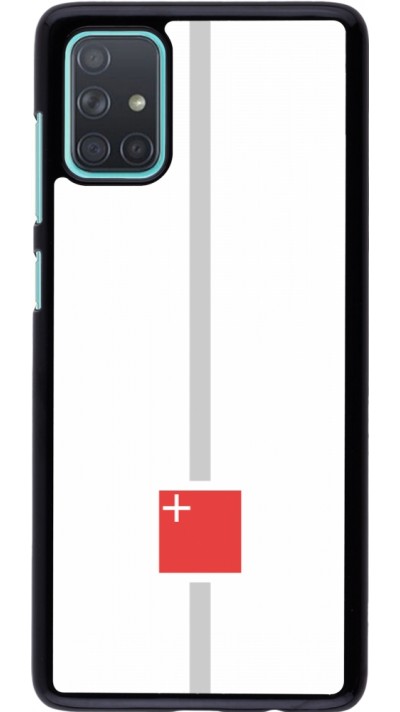 Samsung Galaxy A71 Case Hülle - Kanton SZ weiss