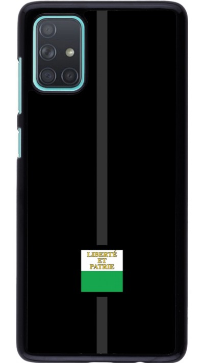Samsung Galaxy A71 Case Hülle - Kanton VD schwarz