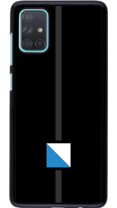 Samsung Galaxy A71 Case Hülle - Kanton ZH schwarz