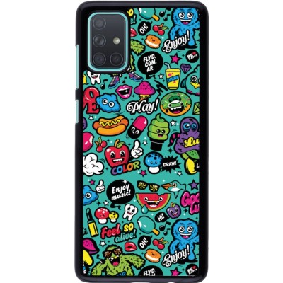 Samsung Galaxy A71 Case Hülle - Cartoons old school