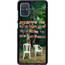 Samsung Galaxy A71 Case Hülle - Chairs DTMF