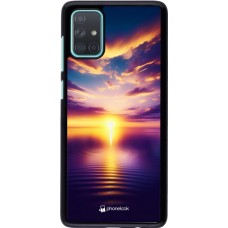 Samsung Galaxy A71 Case Hülle - Sonnenuntergang gelb violett