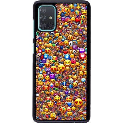 Samsung Galaxy A71 Case Hülle - Emoji gemischt