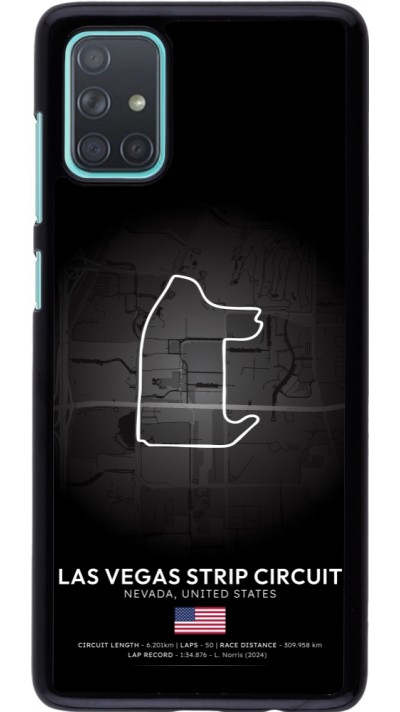 Samsung Galaxy A71 Case Hülle - F1 Track 2025 Las Vegas