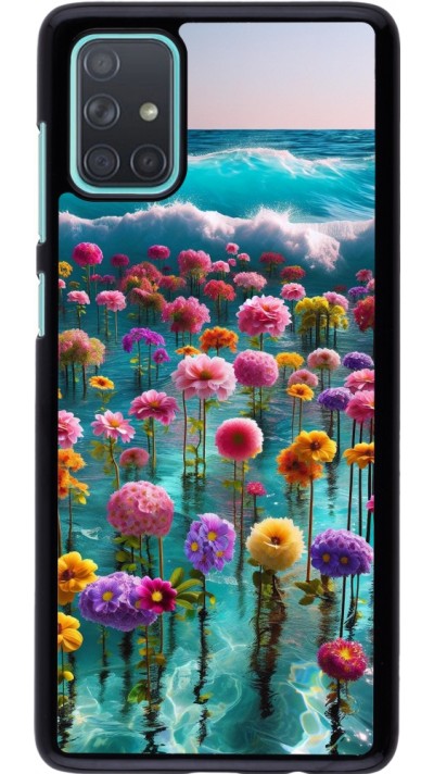 Coque Samsung Galaxy A71 - Flower sea waves
