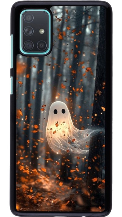 Samsung Galaxy A71 Case Hülle - Halloween 2025 Ghost in the forest