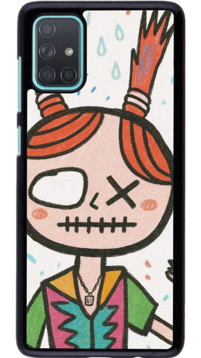 Coque Samsung Galaxy A71 - Little Girl Sketch