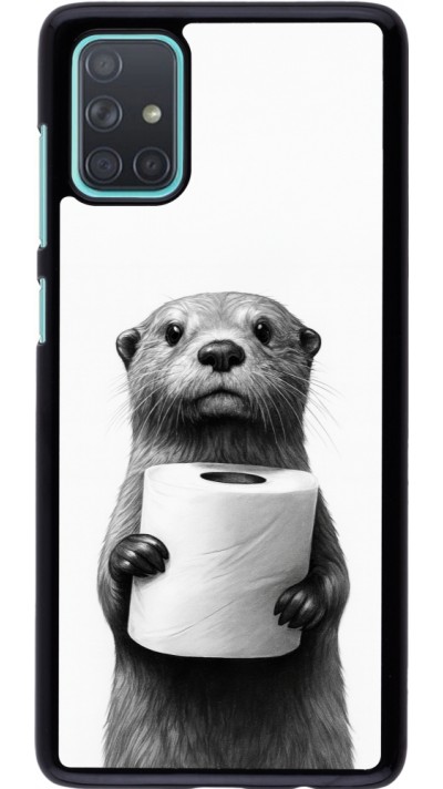 Coque Samsung Galaxy A71 - Loutre papier de toilette