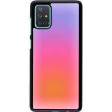 Samsung Galaxy A71 Case Hülle - Orange Pink Blue Gradient