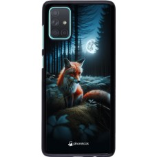Samsung Galaxy A71 Case Hülle - Fuchs Mond Wald