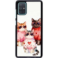 Samsung Galaxy A71 Case Hülle - Saint Valentines Day 26 Cat Love