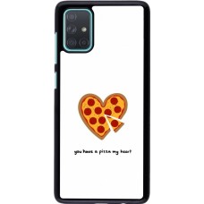 Samsung Galaxy A71 Case Hülle - Saint Valentines Day 26 You have my pizza heart