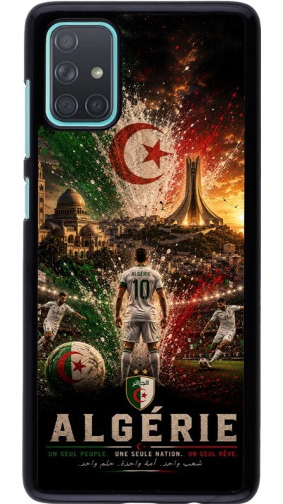Coque Samsung Galaxy A71 - Football Algérie splash 2026