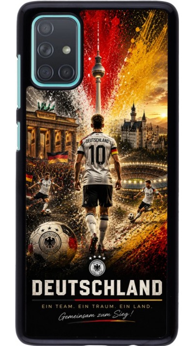 Coque Samsung Galaxy A71 - Football Allemagne splash 2026
