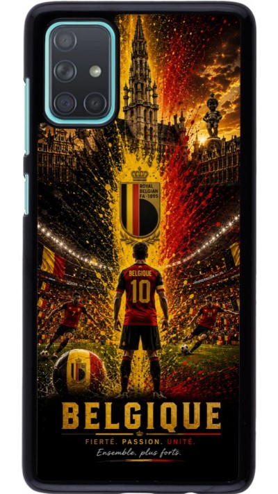 Coque Samsung Galaxy A71 - Football Belgique splash 2026