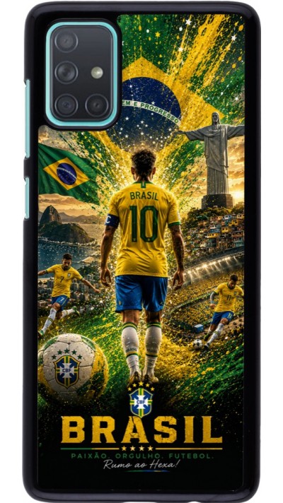Coque Samsung Galaxy A71 - Football Brésil splash 2026