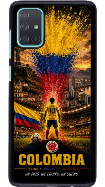 Coque Samsung Galaxy A71 - Football Colombie splash 2026