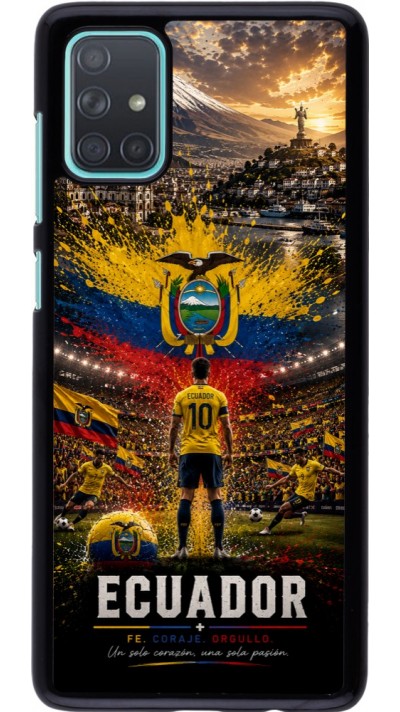 Coque Samsung Galaxy A71 - Football Équateur splash 2026