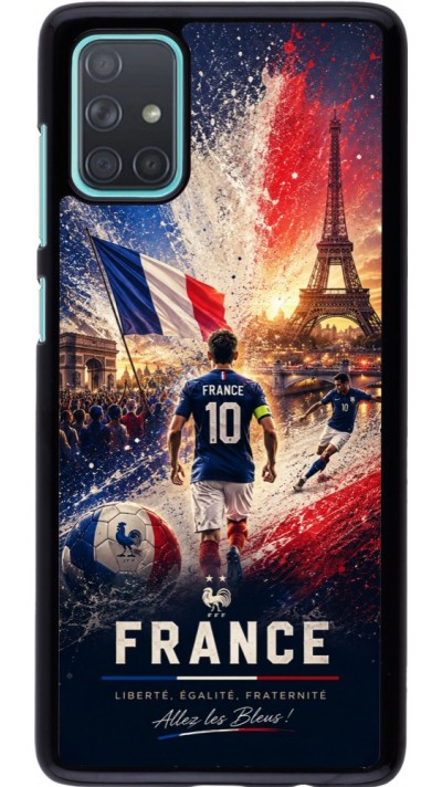 Coque Samsung Galaxy A71 - Football France splash 2026