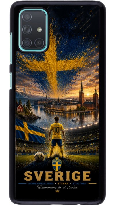 Coque Samsung Galaxy A71 - Football Suède splash 2026