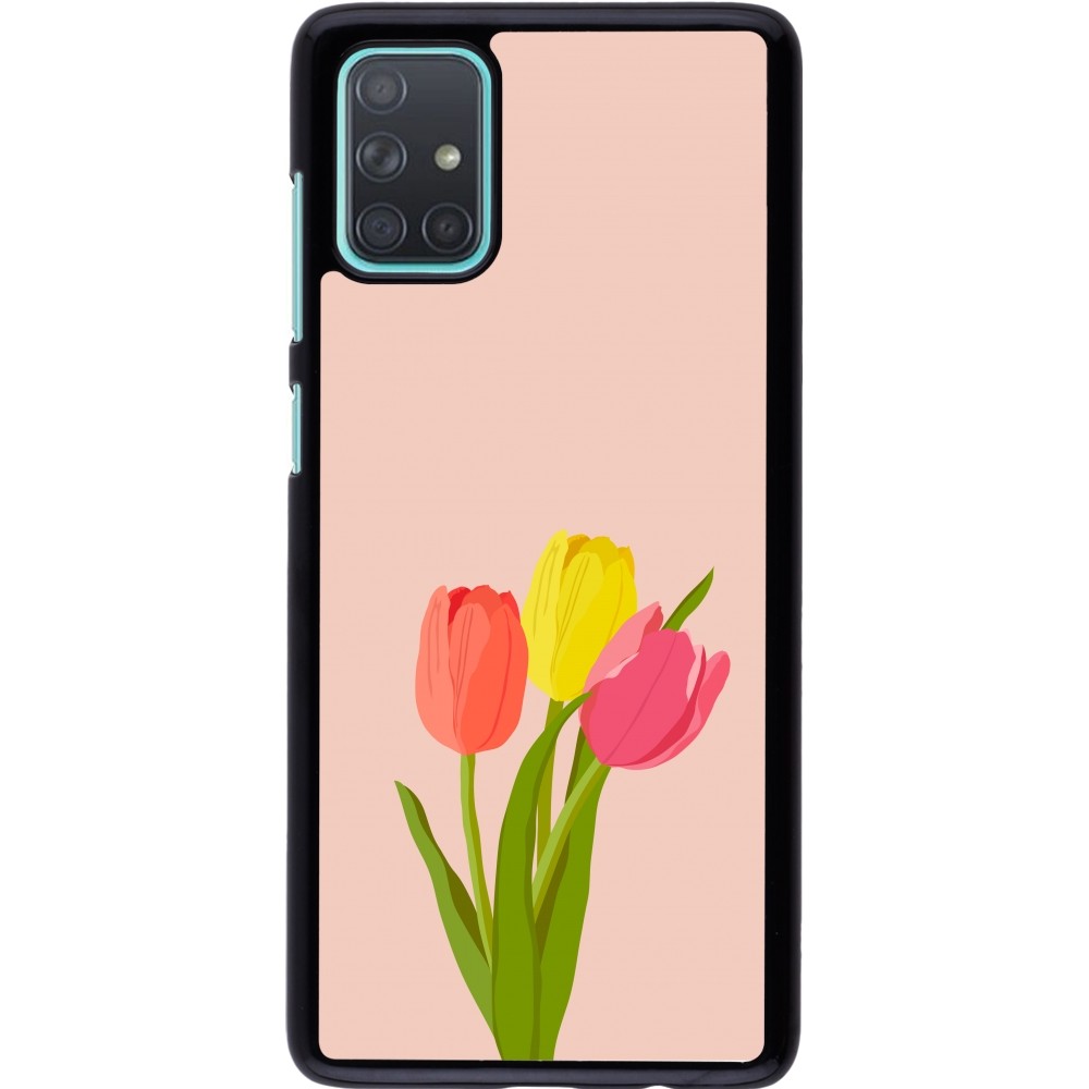 Samsung Galaxy A71 Case Hülle - Spring 23 tulip trio