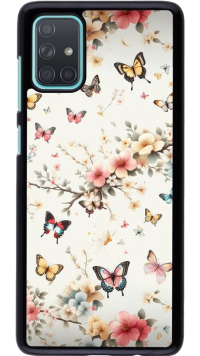Samsung Galaxy A71 Case Hülle - Frühling 25 Leichte Schmetterlinge