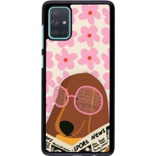 Samsung Galaxy A71 Case Hülle - Dog with newspaper Spring 2026