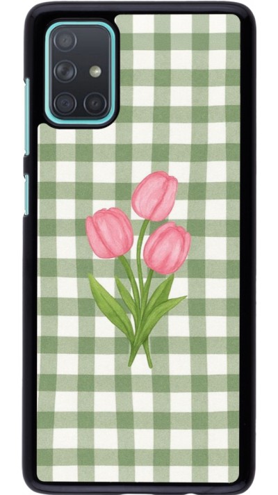 Coque Samsung Galaxy A71 - Green vichy tulips Spring 2026