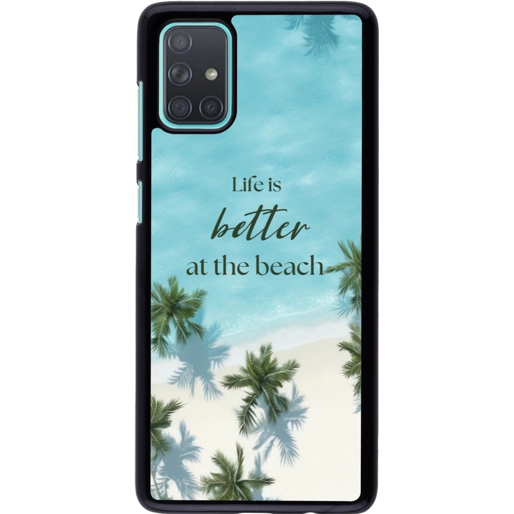 Samsung Galaxy A71 Case Hülle - Summer 2025 Life is better at the beach