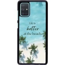 Samsung Galaxy A71 Case Hülle - Summer 2025 Life is better at the beach