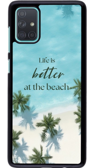 Samsung Galaxy A71 Case Hülle - Summer 2025 Life is better at the beach