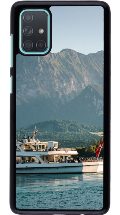 Samsung Galaxy A71 Case Hülle -  Nationalfeiertag Schweiz Bateau Leman