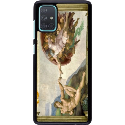 Samsung Galaxy A71 Case Hülle - Kunstbild - Die Erschaffung Adams - Michelangelo