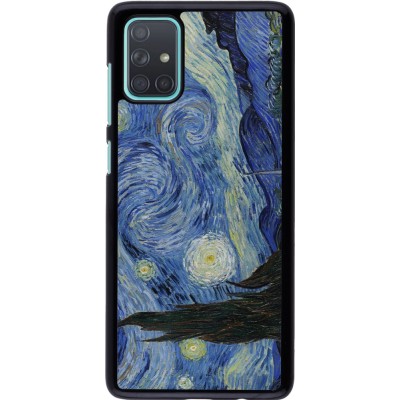 Samsung Galaxy A71 Case Hülle - Kunstbild - Sternennacht - Van Gogh